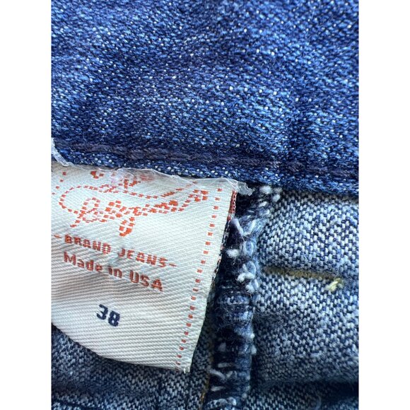 Vintage True Religion Men's Y2K Baggy Denim Jeans Size 38 - Picture 3 of 6